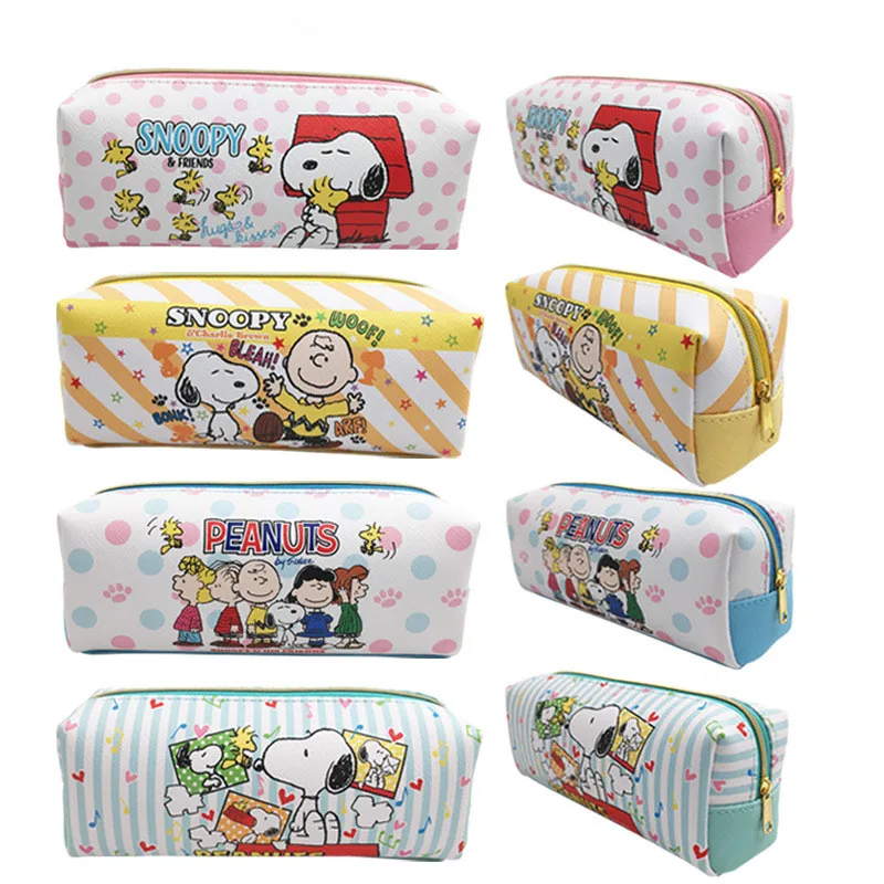 

Милый чехол для карандашей в стиле аниме Snoopys Boutique, студенческий многофункциональный чехол большой вместимости для карандашей, креативный ...