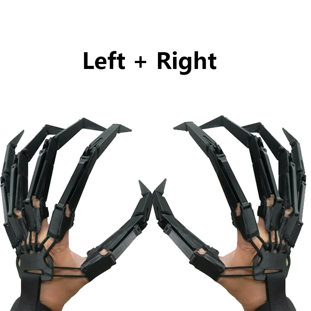 

3D удлинители для пальцев с левой и правой стороны, косплей, искусственные Пальцы для Хэллоуина, Экипировка для косплея, перчатка для пальцев