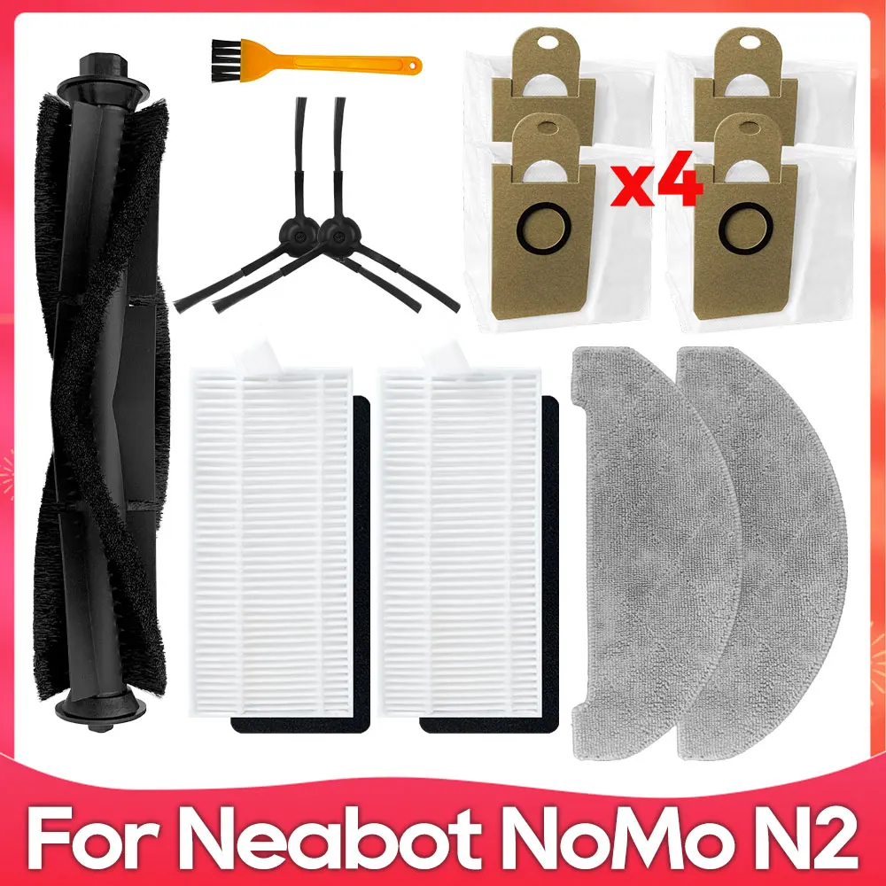 

Совместимо с ( Neabot NoMo N2, Imou L11 Pro, Honiture Q6 Pro ) Роликовая щетка Фильтр Тряпка для мытья Мешок для пыли Аксессуар для роботов-пылесосов