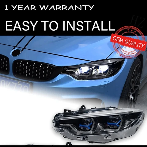 Передние фары для BMW F32 2012-2019 F82 M4 GTS, автомобильные автомоби, товары светодиодный DRL 425i 428i 430i 435i F36 F80 F33, автомобильные аксессуары