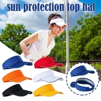 unisex empty top visor cap women screen hats men cotton fashion cap adjustable for running tennis golf breathable j4x5