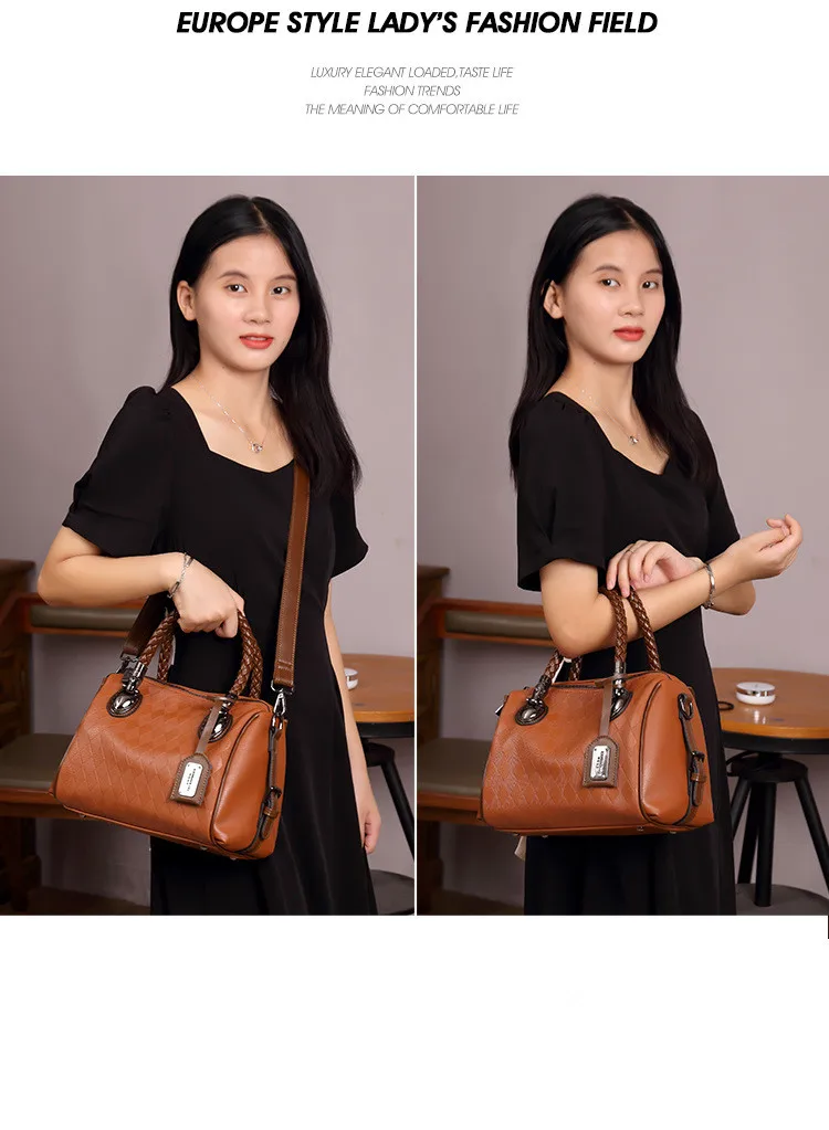 Тканая женская сумка с кошельком 2024 винтажная европейская и американская