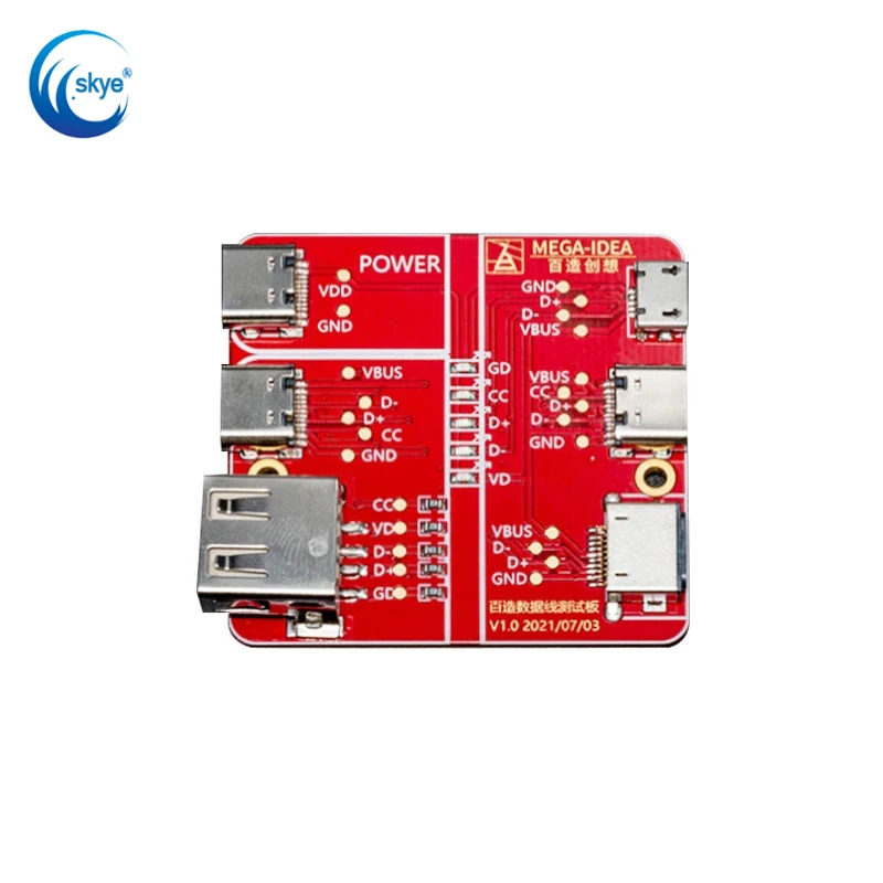 

QianLi MEGA-IDEA Data Line Continuity Detection Board Fixture for IPHONE/Type-c/Android Quick Cable Test Data Flex Continuity