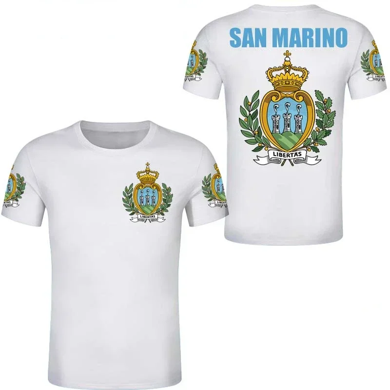 Мужская Футболка С 3D Принтом San Marino Свободная Посадка Повседневная Семейная
