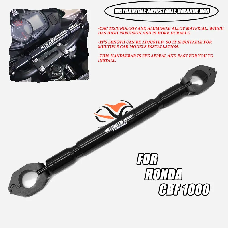 

FOR HONDA CBF1000 CBF 1000 Motorcycle Balance Bar 22mm CNC Aluminum Crossbar Extended Motorbike Reinforce Lever Accessories