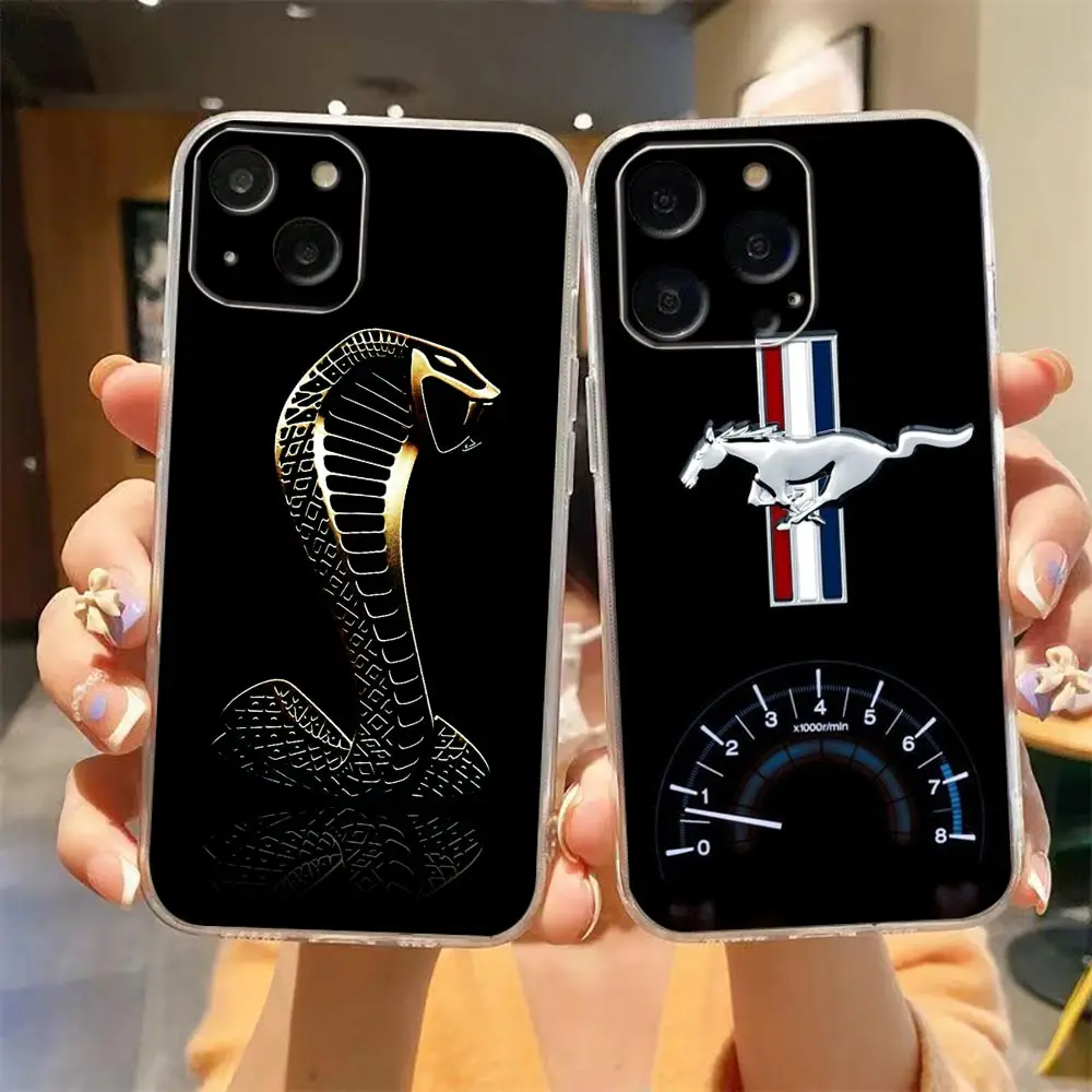 

Coque Funda Clear Case for Apple iPhone 11 12 13 14 7 8 SE X XR XS Pro Max Mini Plus Case Capa Cover American Muscle Luxury Cars