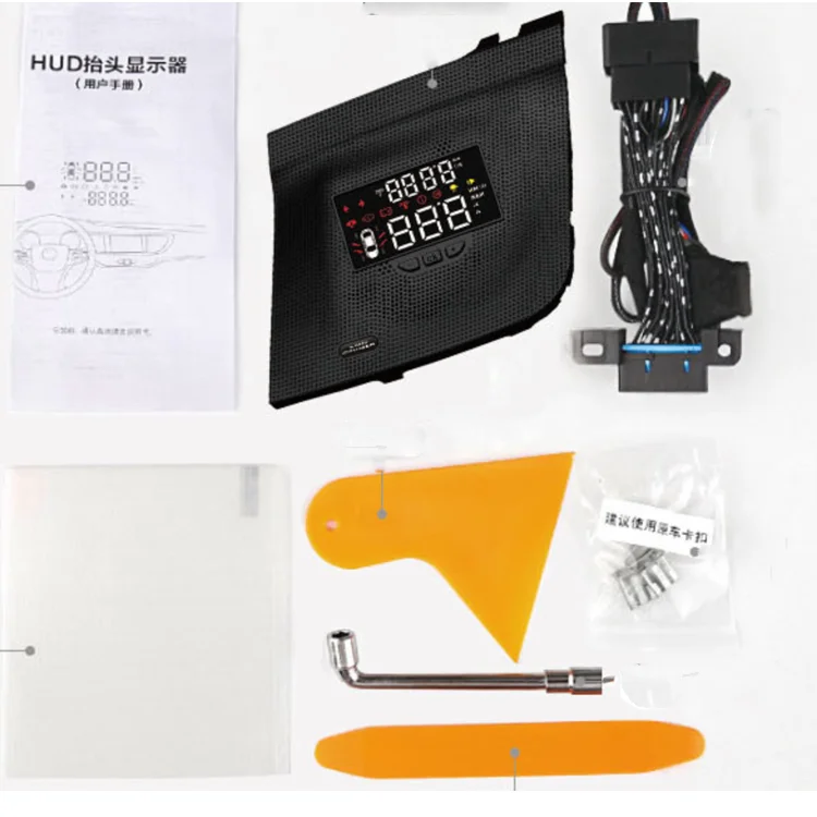 

2020 latest version car reflective speed screen mirror hud head-up display for land cruiser fj200