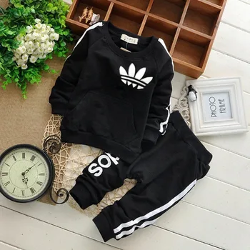 Brand Baby Boy Clothes Suits Spring Casual Baby Girl Clothing Sets Children Suit Sweatshirts Sports Pants Autumn Kids Set 1