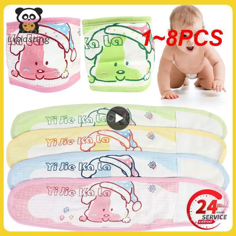 

1~8PCS Adjustable Newborn Baby Bellyband Cotton Breathable Warm Baby Belly Button Protector Band Soft Navel Guard Girth Belt