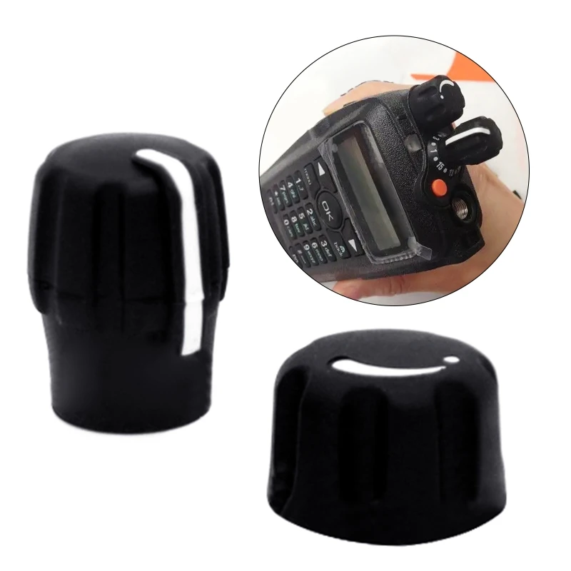 

2pcs Channel Cap Volume and Channel Knob Button Cap for XIR P8268,XPR6550 Walkie-talkie Channel Knob Cap K1KF