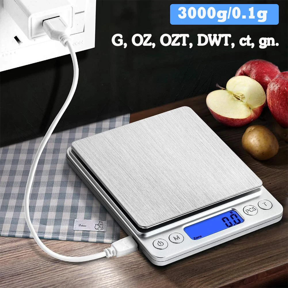

500/0.01g 3000g/0.1g LCD Portable Mini Electronic Digital Scales Pocket Case Postal Kitchen Jewelry Weight Balance Scale New