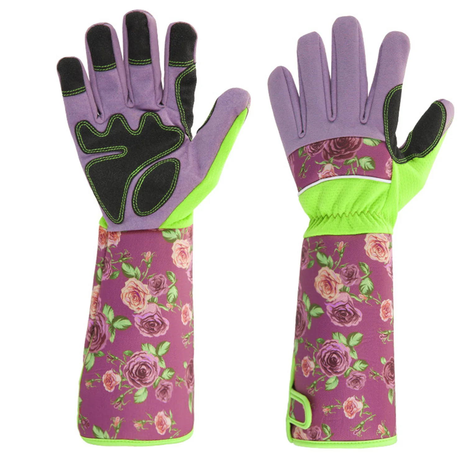 

Garden Gloves Long Sleeve Gloves for Men and Women Best Leather Breathable Gauntlet for Digging Planting Garden Tools