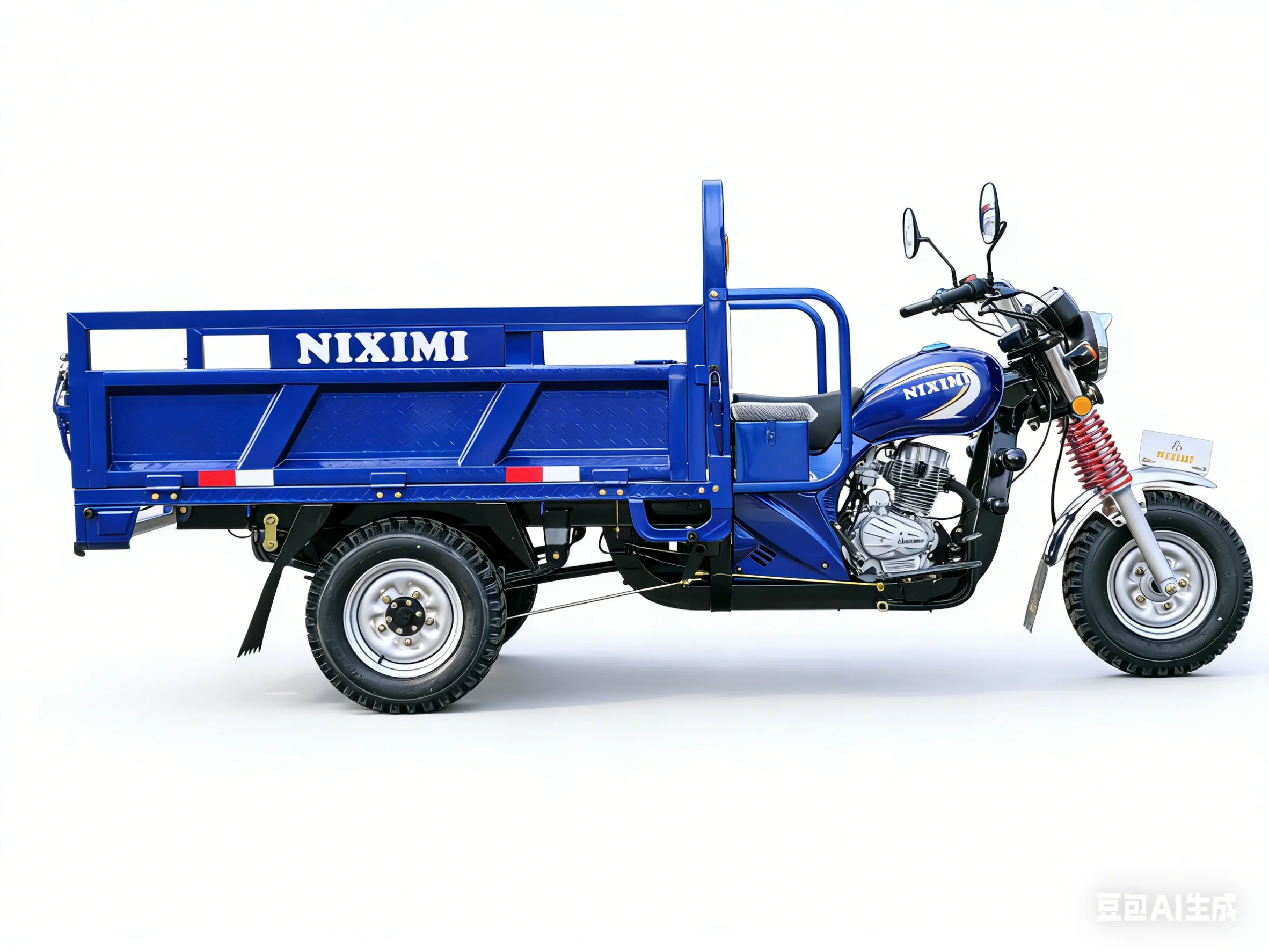Фото Трехколесный мотоцикл NIXIMI CG250 CG300 с воздушным охлаждением и экономичным расходом топлива для малого бизнеса и семейных перевозок №4