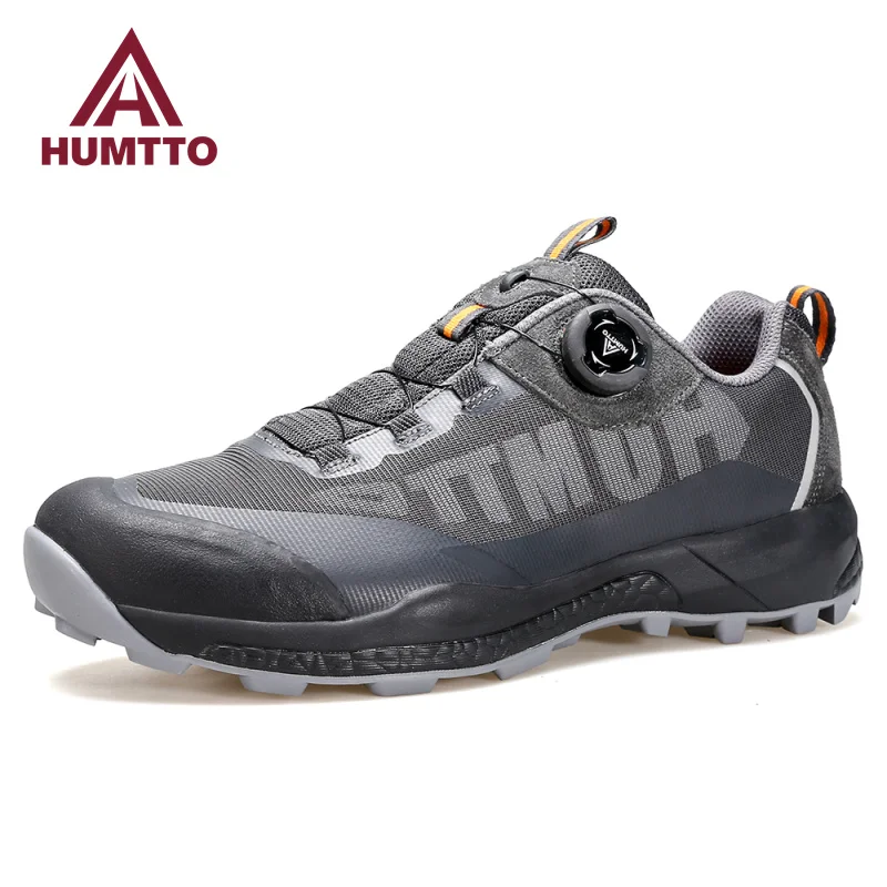 HUMTTO Trekking Sneakers for Men Outdoor Running Shoes Mens Breathable Sports Camping Hunting Tactical Hiking Ankle Boots Male