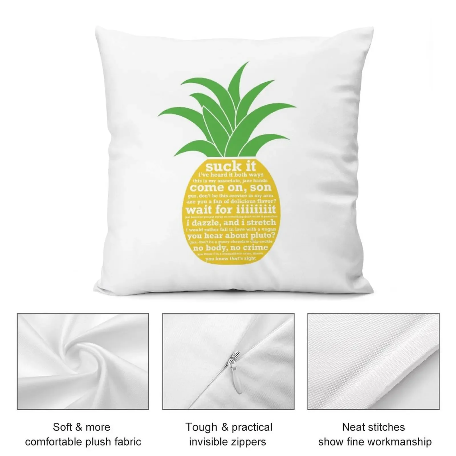 Psych Quotes Ананас Подушка Подушки Эстетические диванные подушки Чехол для