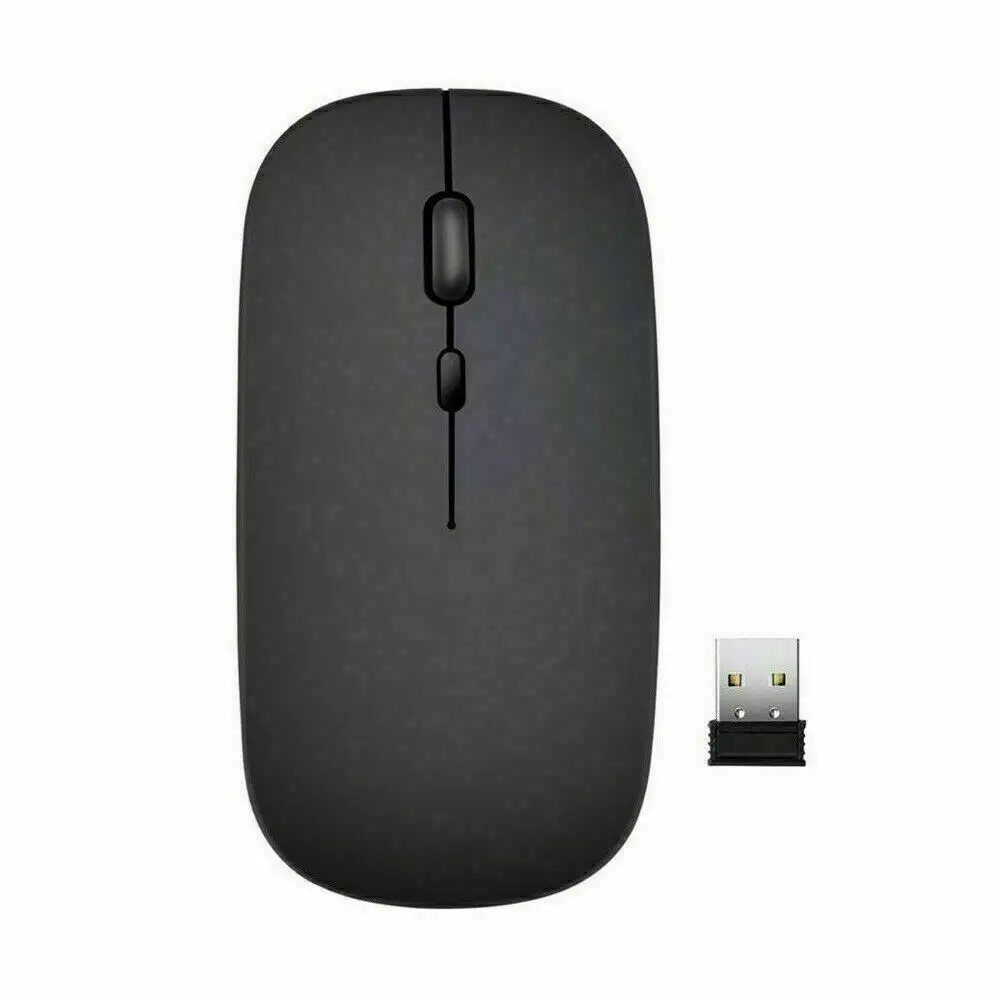 

Wireless Cordless Mouse Mice Optical Scroll Black For PC Laptop Computer