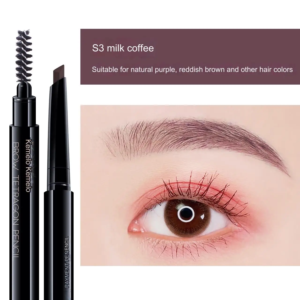 3 Pcs/Set Waterproof Eye Brow Pencil Precise Definer Black Blonde Brown Eyebrow Pen Long Lasting Makeup Colors Cosmetic