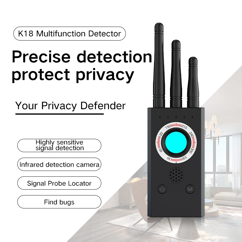 

T16 Hidden Camera Detector Anti Candid Cam Lens Privacy Protection Wireless RF Signal Scanner GPS Locator Spy Bug Garget Finder