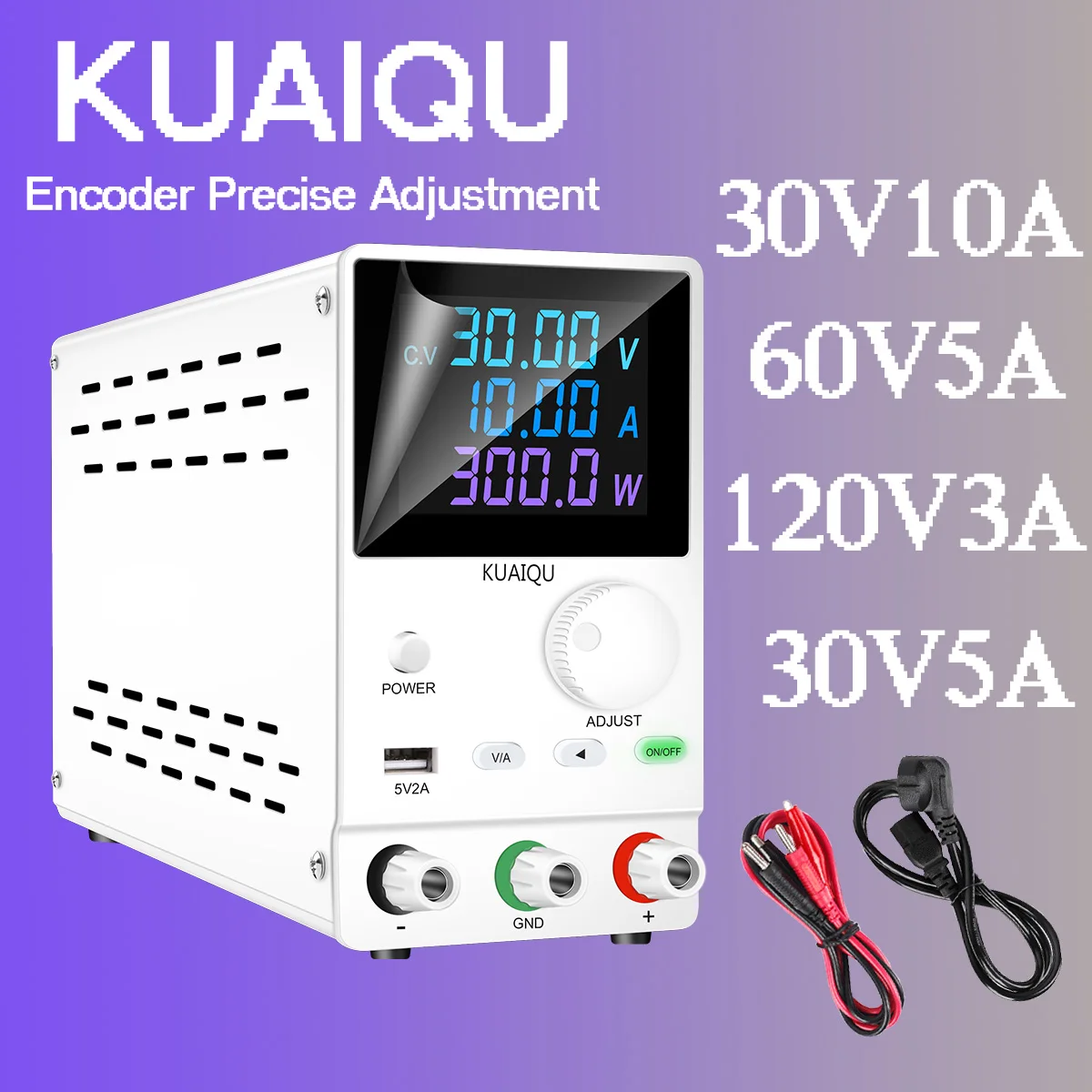 Импульсный регулятор напряжения постоянного тока, лабораторный источник питания 30 в, 10 А, 60 в, 5 А, 120 В, 3 А, 30 в, 5 А, миниатюрная Портативная зарядка через USB для ремонта