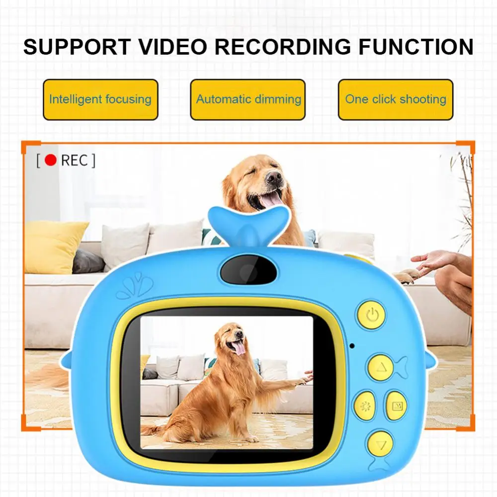 

Small Toy Vlog Camcorder Digital Camera For Children Best Gift Video Camera 1080p Instant Print 2.0 Inch Hd Screen Kids Camera