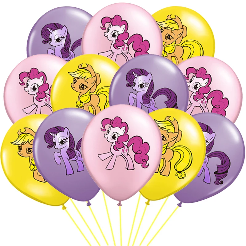 Фольгированные воздушные шары Little Pony розовый гелиевый баннер в виде лошади