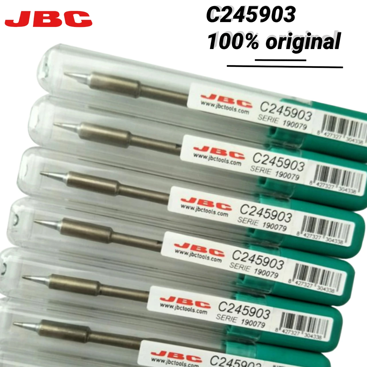 Фото JBC Original C 245903   Профессиональное жало для паяльника, медное бессвинцовое нагревательное сварочное жало, универсальный инструмент для ремонта ручки T245 №1