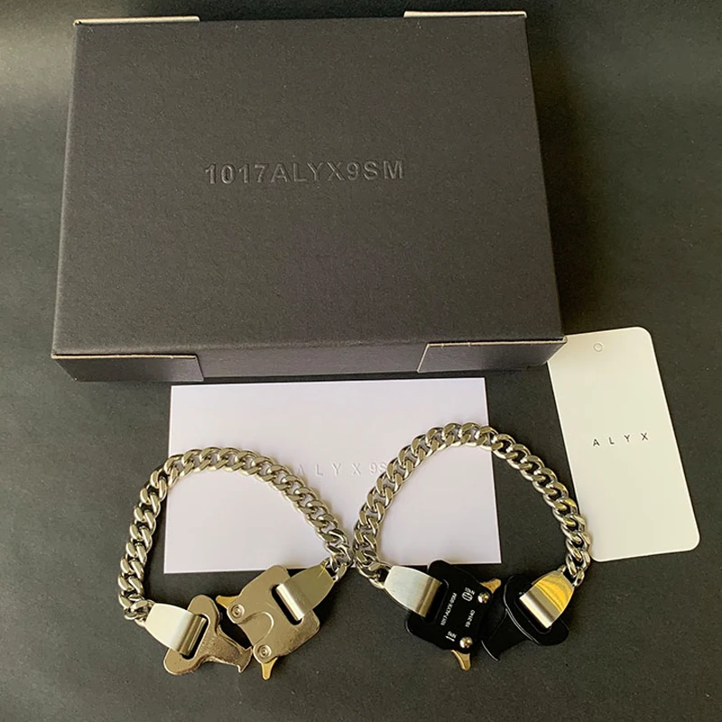 Новинка 2020 браслет из нержавеющей стали и титана 1017 ALYX 9SM металлическая пряжка в стиле хип-хоп браслет ALYX RIVER LINK аксессуары для мужчин и женщин