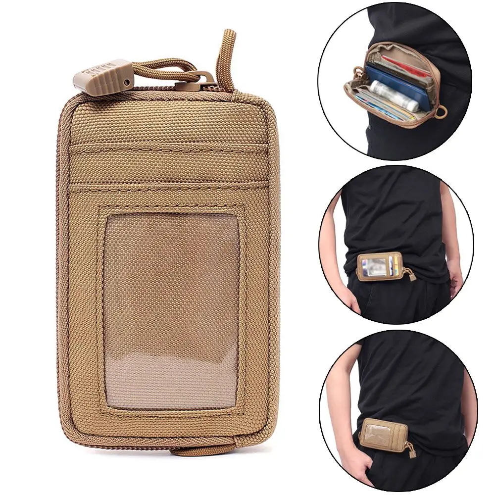 

Прочный тактический кошелек, сумка для карт, водонепроницаемая женская сумка для денег, уличный военный Многофункциональный кошелек, поясн...