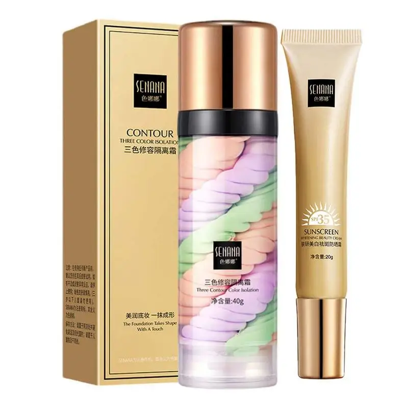 

Праймер для макияжа лица, основа для покраснения, Праймер, солнцезащитный крем, водостойкий и пот, подарок для нее, подходит для сухого масла...