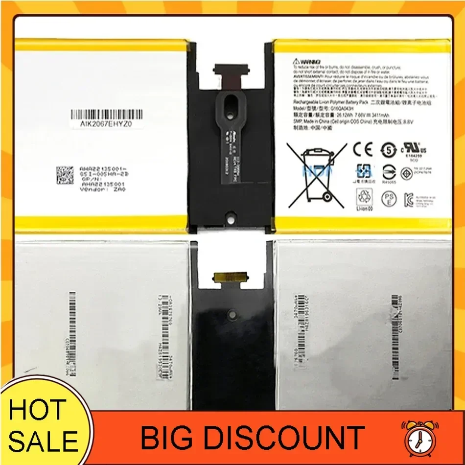 Аккумулятор для Microsoft Surface GO 1824 7 66 В 26 12 Втч 3411 мАч G16QA043H