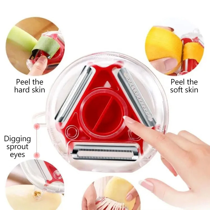 1 шт. 3 в набор овощечистки Magic Trio слайсер измельчитель овощечистка резак Julienne