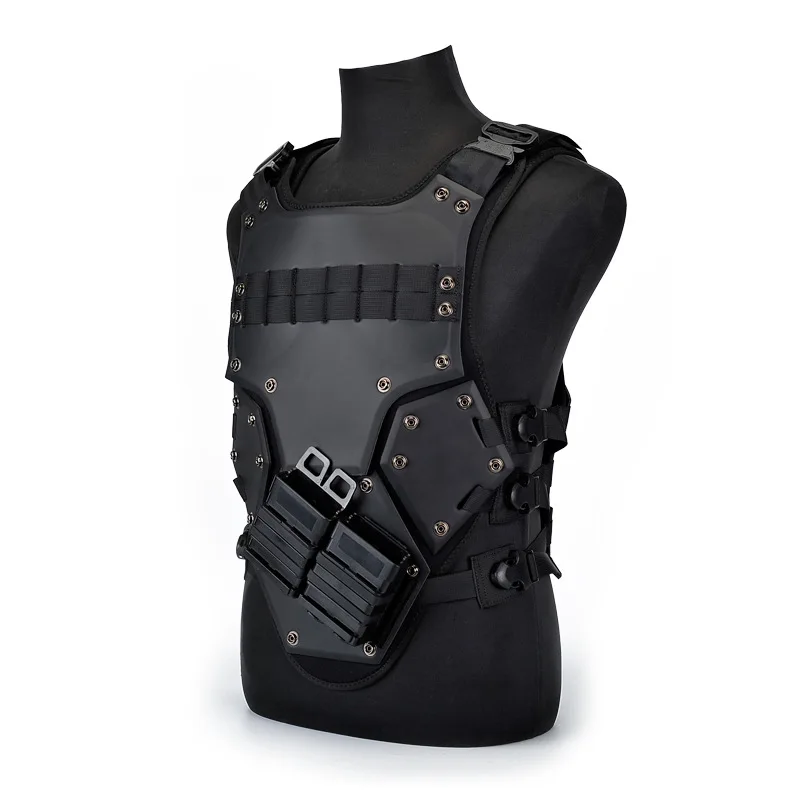 

EVA TF3 Tactical Vest Hunting Military Vest Outdoor Body Armor Swat Combat Paintball Black Waistcoat with M4 Mag Pouches