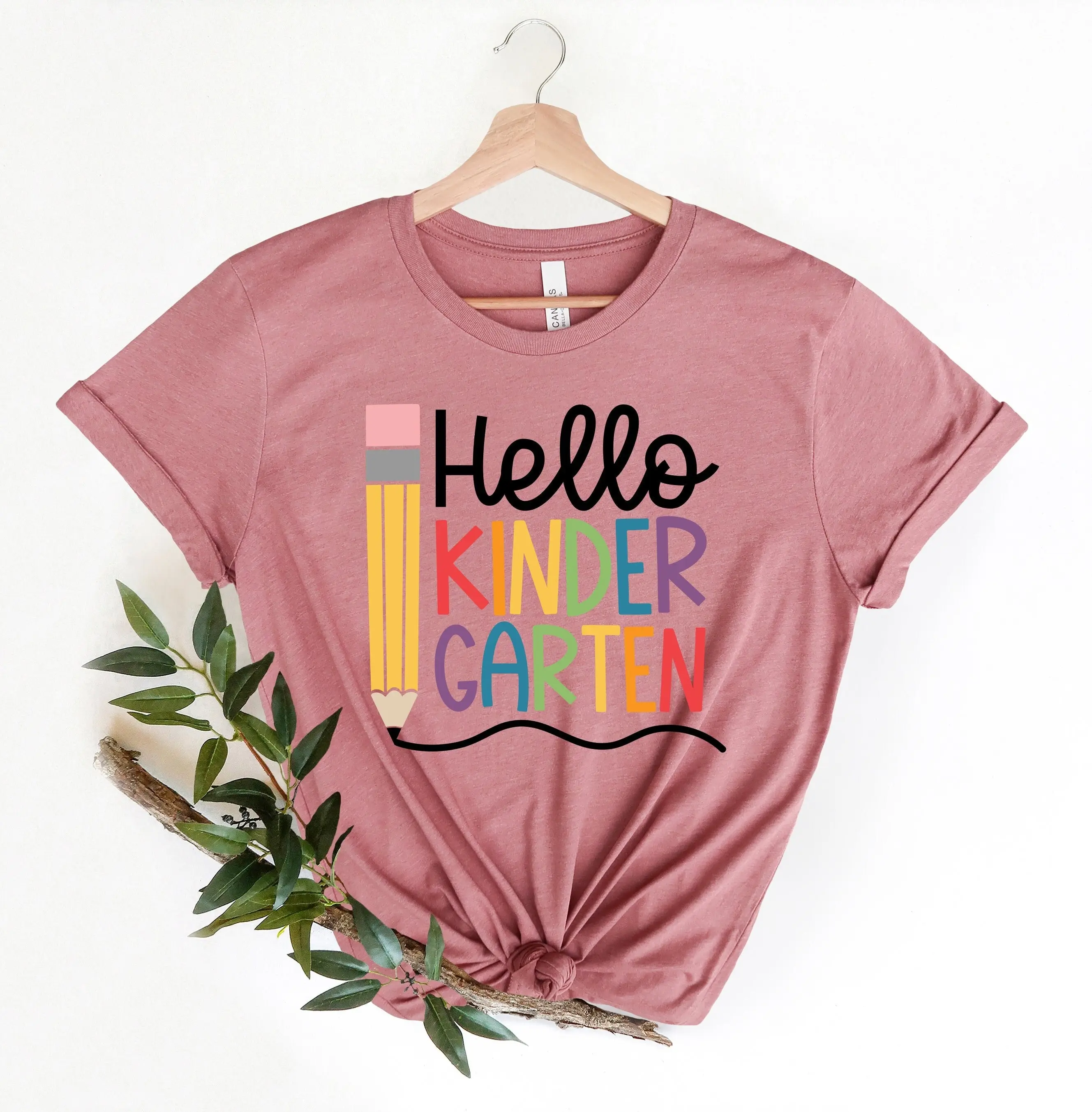 Hello Kindergarten T Shirt Teacher First Day Of School Back To Grade Students