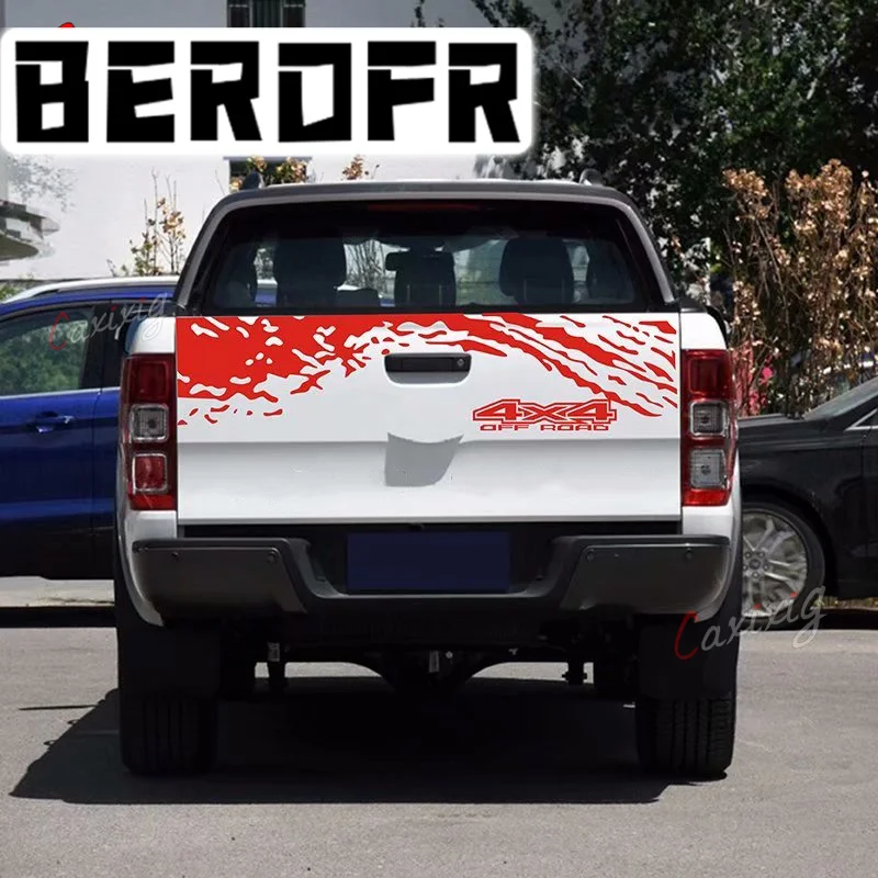 Наклейки на багажник, задние ворота для Ford Ranger, наклейки на автомобиль, графика грузовика, виниловый Декор на заказ, крышка автомобиля, внешние аксессуары «сделай сам»