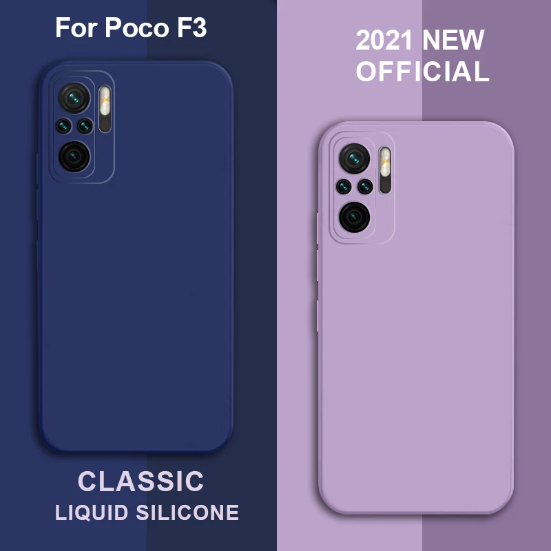 

Original Liquid Silicon Square Case For Xiaomi Redmi 11 10S K30 K30S K40 Note 7 8 8T 9 10 11 Pro Max Poco X3 NFC F3 M3 M4 Pro 5G