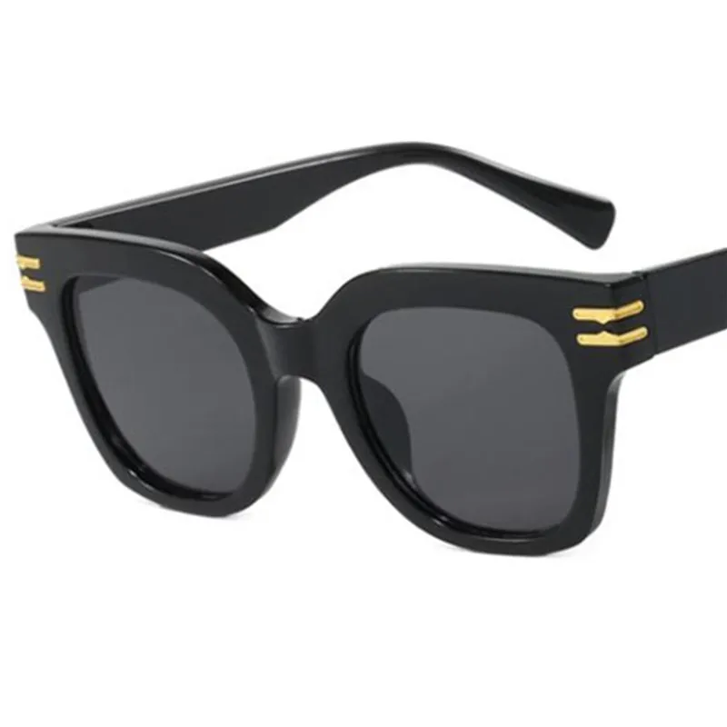 Модные солнцезащитные очки в большой оправе с защитой от УФ-лучей квадратные