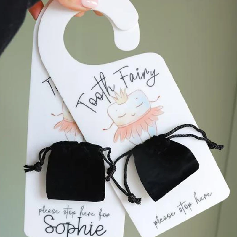 

Tooth Fairy Door Hanger With Cute Money Holder Party Gift For Kids When A Child Loses A Baby Tooth