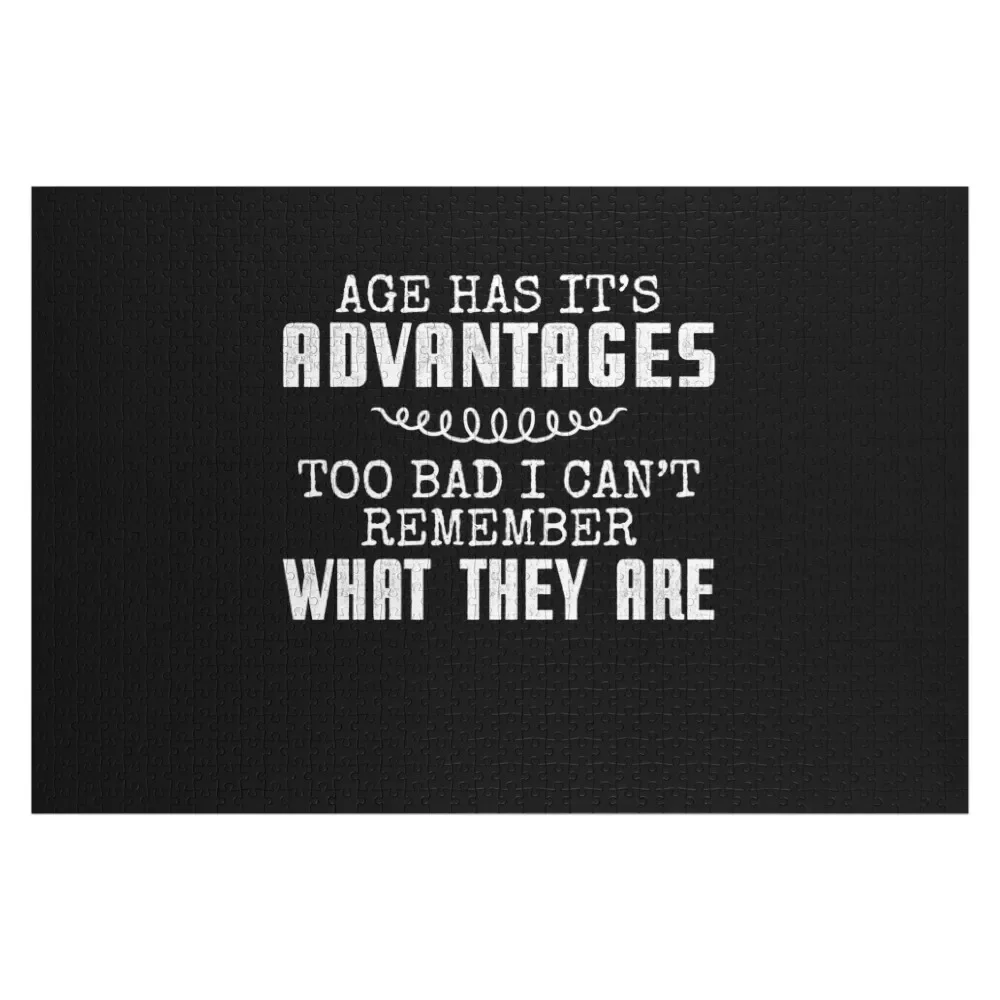 Возраст имеет свои преимущества саркастический пазл настраиваемый детский