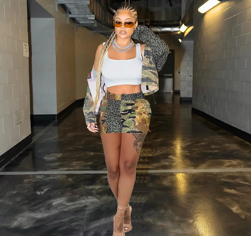 Fashion Camouflage Patchwork Women Botton Shorts Summer High Waist Cotton Y2K Skinny Bottoms Streetwear Casual Short Pants 2023