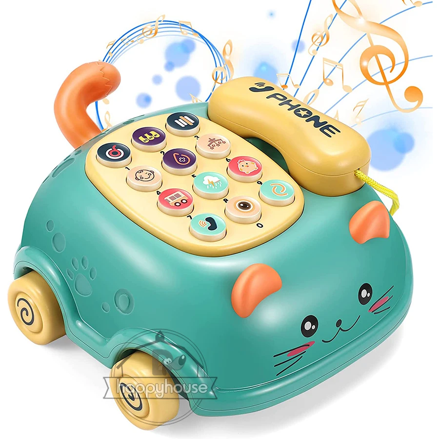

Baby toys 0 12 months Montessori Musical Piano Phone Toys For Baby Girl 13 24 Months Mobile Phone Toys For Kids 2 To 4 Year Old