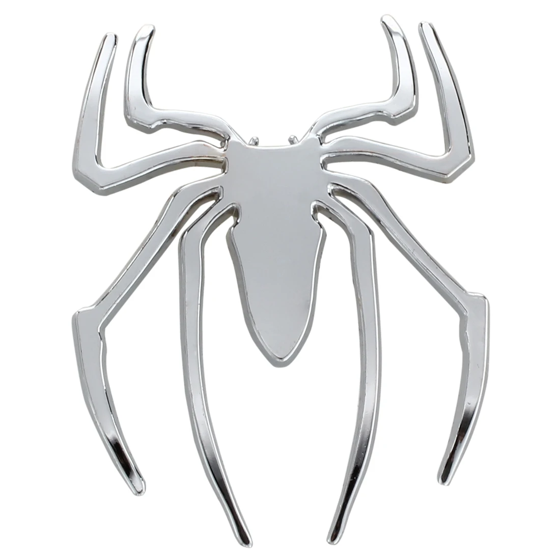 

Emblem spider track 3D chrome car motor car decal sticker badge Silver