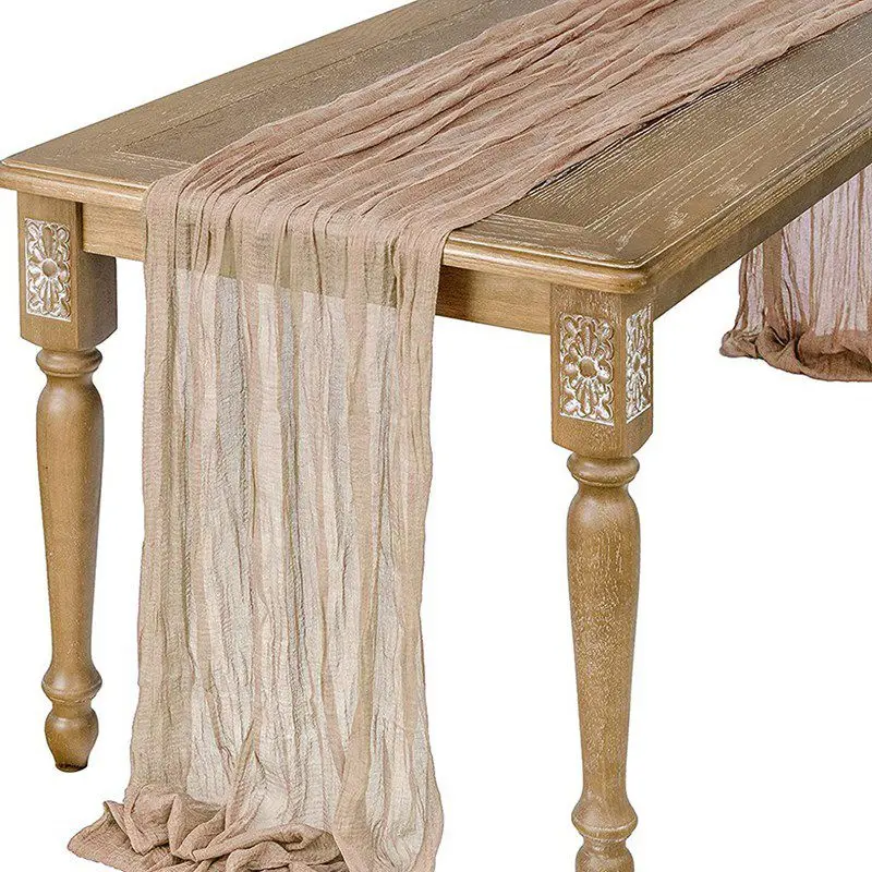 

Дорожка для стола полупрозрачная полиэстер/хлопок