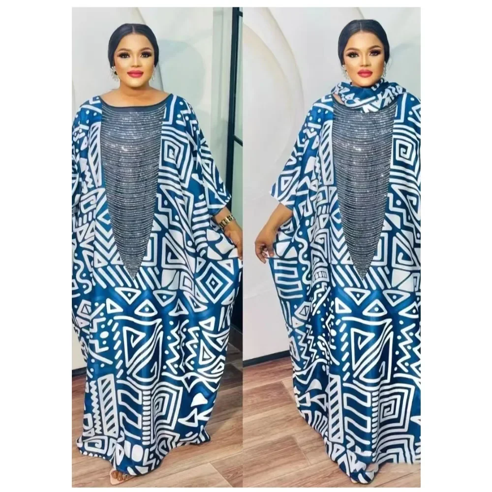 XIZOU 2024 женское Дубайское роскошное африканское мусульманское модное платье