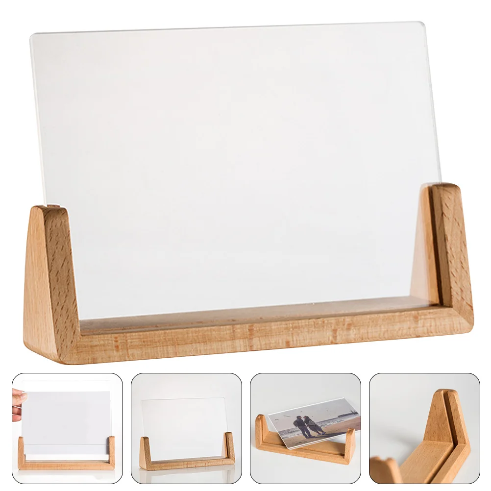 

Base Picture Frame Sign Display Board Label Showing Stand Holder