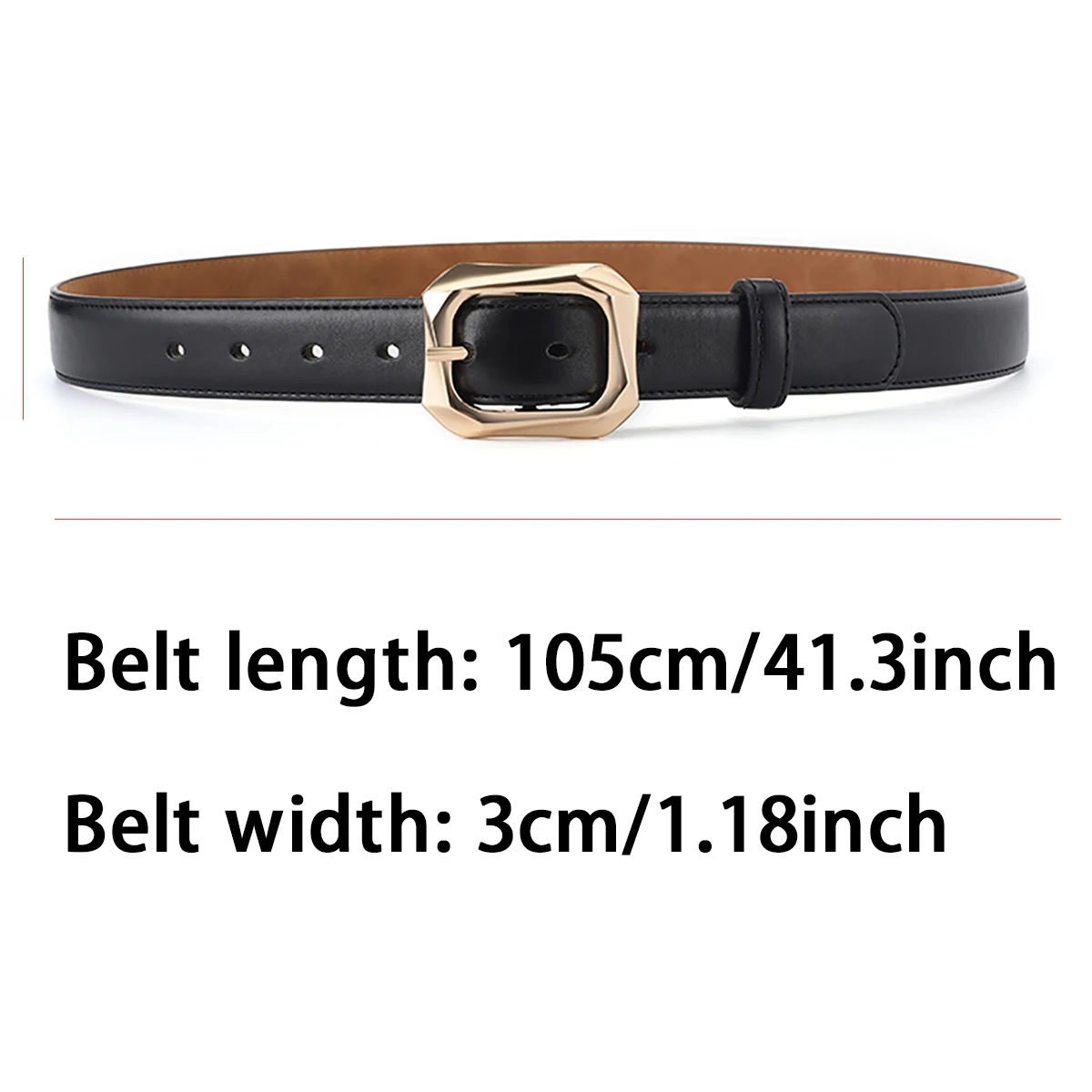 Женский ремень из натуральной кожи