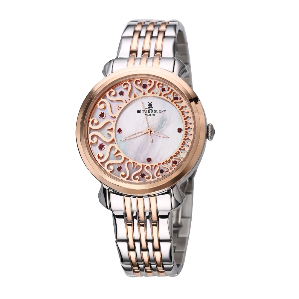 BERNY Women Quartz Watch Butterfly Buckle Stainless Steel Strap Pagani Design Reloj Muje 18K Ladies Vintage Fashion Watch