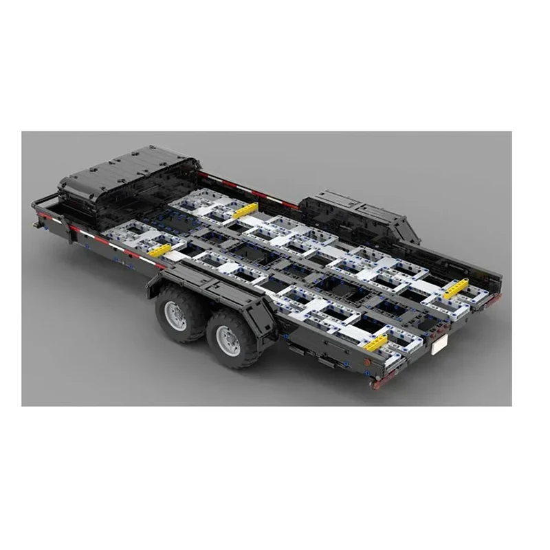 Игрушечный строительный блок MOC креативная модель автомобиля 1:8 прицеп подарок