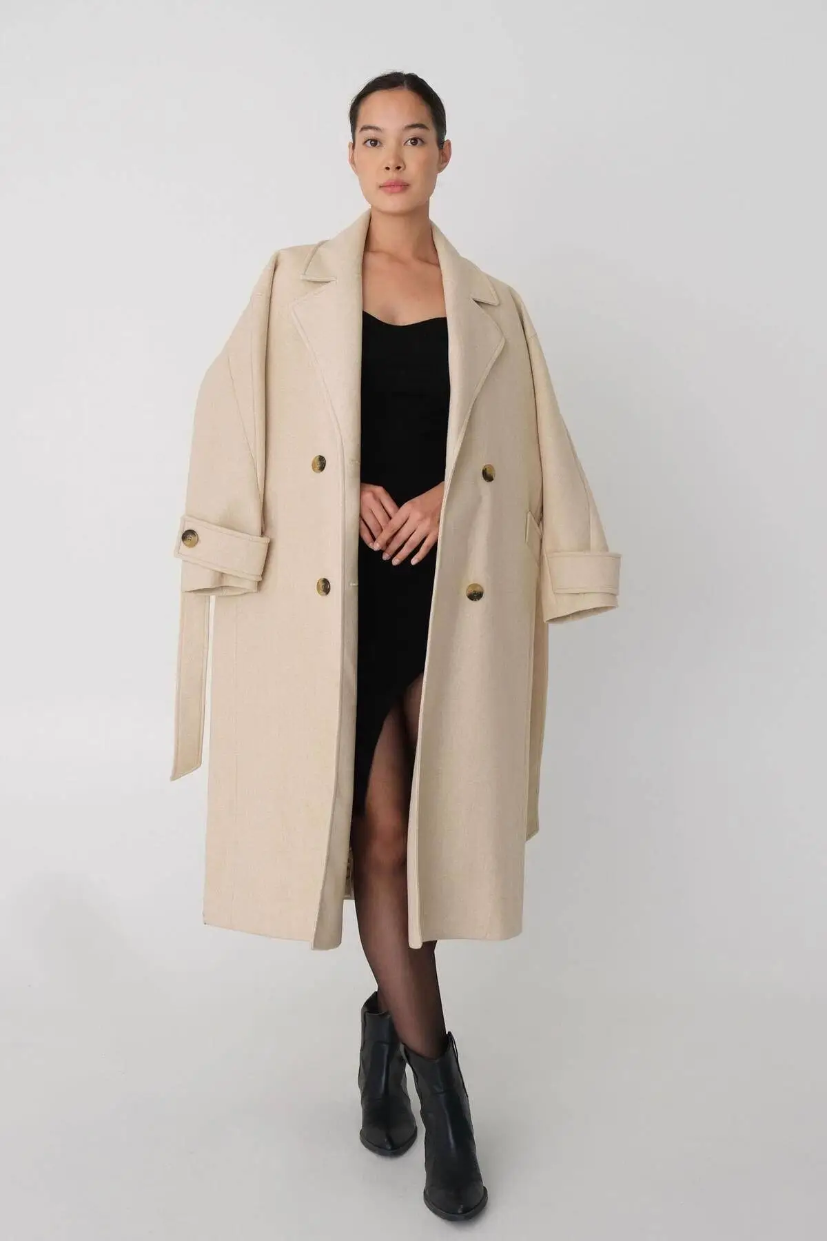 

Sleeve Detail Coat K54047 - Z3z4 Personalized Design