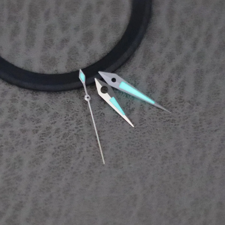 NH35 hands pointer Silver needle green luminous, Watch accessories,suitable for nh35 Second Hands nh36 movement A1~A86