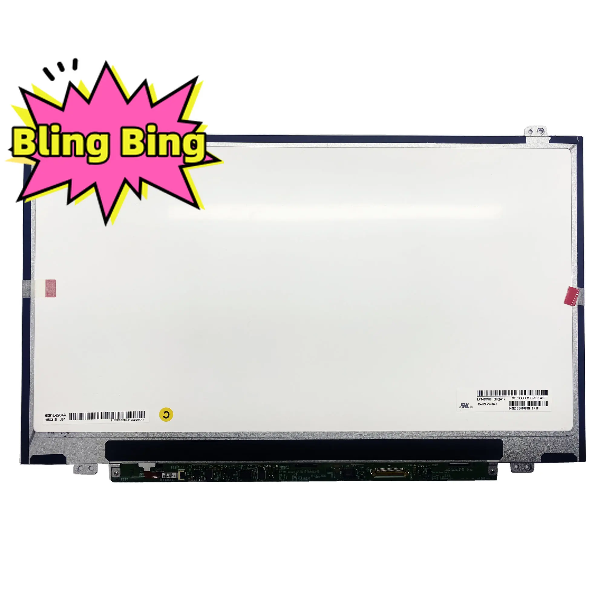 

LP140WH8 TPA1 14 inch 1366×768 30pins 60Hz 220 cd/m² 45% TN Panel Non-touch WXGA HD EDP NTSC LCD LED screen panel display